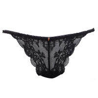 Annebra กางเกงใน ทรงบิกีนี่ ผ้าลูกไม้ Bikini Panty รุ่น AU3-763 สีม่วงเข้ม , สีชมพู