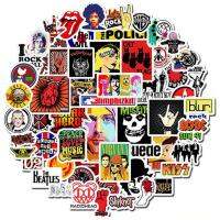 52Pcs ร็อกแอนด์โรลฮิปฮอป Punk Music Band สติกเกอร์สำหรับโทรศัพท์แล็ปท็อปกีต้าร์รถ