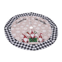 Merry Christmas Tree Skirts Apron Floor Car Mat Xmas Tree Cover DIY Party Holiday Home Decoration Festival Gift