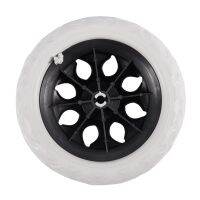 10X Black White Plastic Core Foam Shopping Trolley Cartwheel Casters