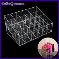 Caile Clear acrylic 24ที่ใส่ลิปสติกแสดงเครื่องสำอาง Organizer Makeup Case Storage,