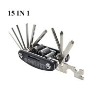 Special Offers 15-In-1 Bike Repair Tool Portable Folding Design Screwdriver Wrench Bicycle Repair Multitool Pocket Tool