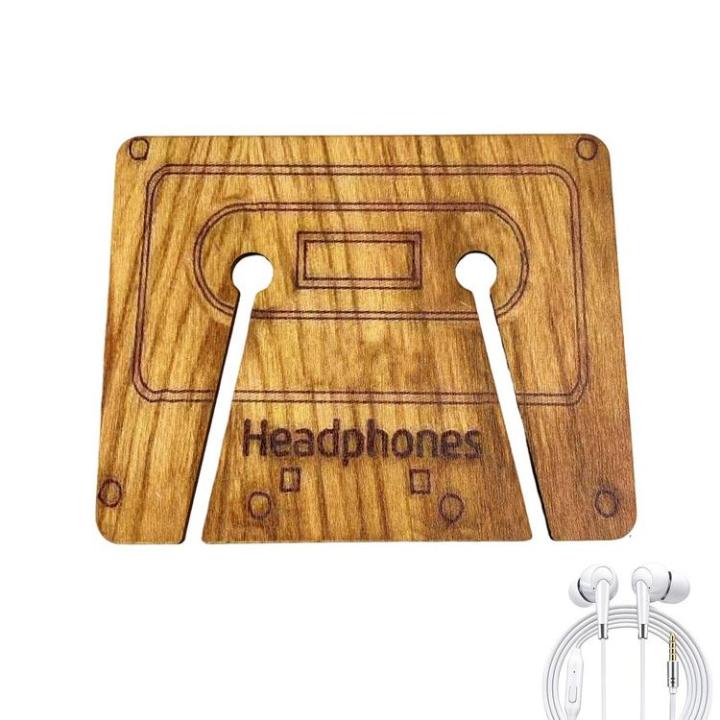 cord-holders-wooden-wire-case-reserved-earplug-hole-cord-holder-organizer-earbud-earphones-headphone-winder-keeper-earbuds-case-storage-agreeable