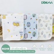 DS248 Tấm lót chống thấm 3D - 3 lớp cotton Dokma cho bé sơ sinh