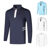 Callaway1 ANEW Scotty Cameron1 TaylorMade1 Titleist SOUTHCAPE UTAA W.ANGLE❈▪  Golf clothing mens breathable quick-drying outdoor sports Polo sweat-wicking casual golf long-sleeved top