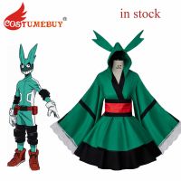 Costumebuy My Hero Academia เสื้อฮู้ดมิโดริยะอิซุคุ Deku เสื้อทรงกิโมโนการต่อสู้โลลิต้าชุดแม่บ้านชุดสูทชุดคอสเพลย์ฮาโลวีน