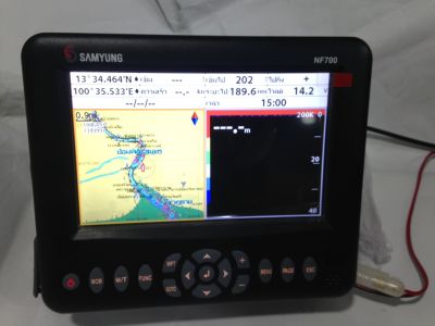 ดาวเทียม GPS ซาวเดอร์เครื่องหาปลา Samyung NF700 จอ7นิ้ว เมนูภาษาไทย