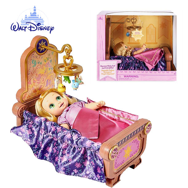 ใหม่พร้อมกล่อง-disney-animators-collection-rapunzel-baby-doll-and-crib-gift-set-ราคา-4-590-บาท