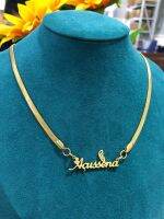 ❀☃  Personalized Snake Chain Custom Name Necklaces Nameplate Jewelry Necklace Best Friend Gifts