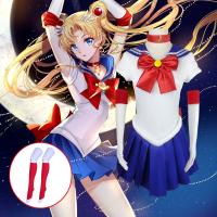 WGBชุดบอดี้สูท ชุดคอสเพลย์ Sailor Moon Usagi Tsukino สําหรับแต่งกายฮาโลวีน