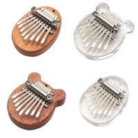 【YF】 8 Kalimba Thumb Wooden/Acrylic Small Wearable Musical Instrument Pendant Mbira Adult Kids