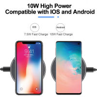 10W Wireless Fast Chargers &amp; Universal Micro USB Type C Qi Wireless Charging Receiver Adapter สำหรับ 6 7 Plus Samsung Xiaomi