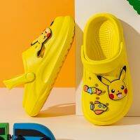 Pokemon Children Eva Hole Shoes Men And Women Baby Non-slip Beach Shoes Sandals Slippers Kid Gift Toys House Slippers