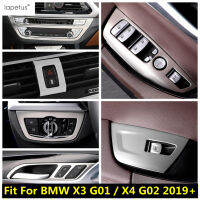 โคมไฟหัวไฟเตือนยกหน้าต่างกลางอากาศ AC ปกตัดอุปกรณ์เสริมสำหรับ BMW X3 G01 2018 - 2023 X4 G02 2019 - 2023