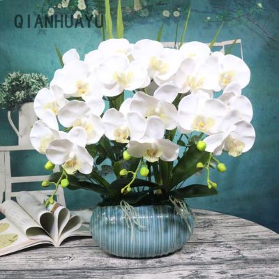 【cw】 SilkOrchid Artificial Flowers Bouquet Phalaenopsis Fake FlowersHomeWedding DecorationAccessories 【hot】