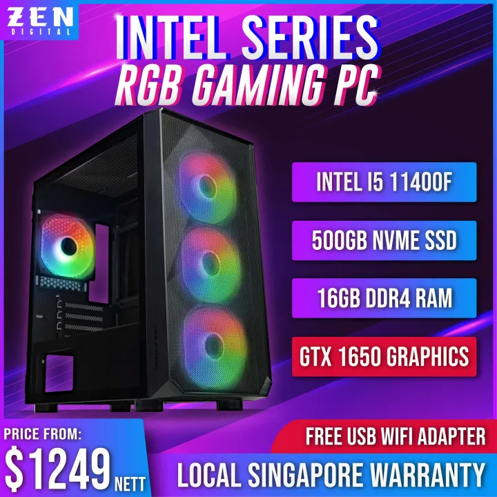 INTEL 3 & 5 Series Customized PC - Gaming Desktop - FPS Games optimised! [LOCAL SG WARRANTY l READY STOCKS]