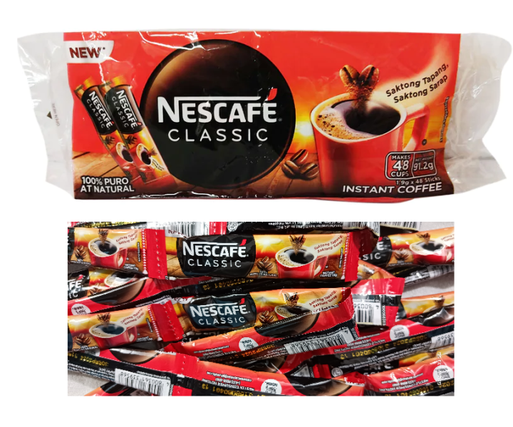 Nescafe Classic Instant Coffee Sticks 1.9g x 48pcs Pack In New