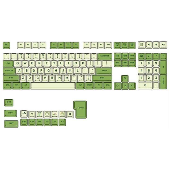 125-keys-pbt-keycaps-set-novelty-matcha-keycaps-dye-sublimation-xda-profile-formx-switches-mechanical-keyboard-keypad