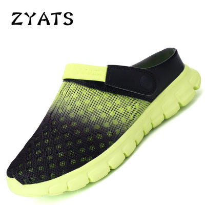 ZYATS รองเท้าแตะขนาดใหญ่แฟชั่นใหม่สำหรับฤดูร้อนใส่รองเท้าแตะชายหาดใช้ได้สองแบบ (36-46)