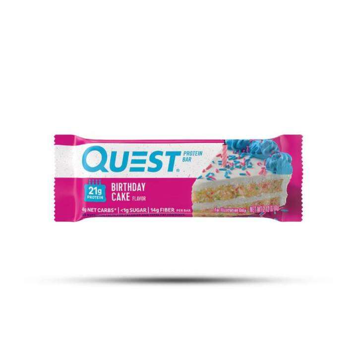 Quest Nutrition [Birthday Cake] Protein Bar (60g) | Lazada PH