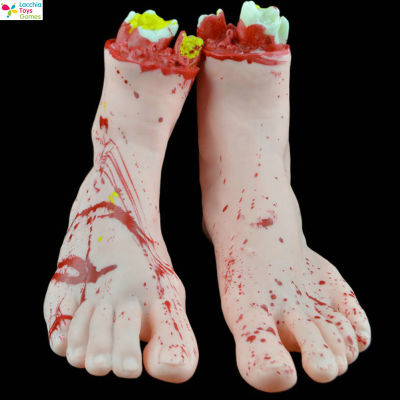 LT【Fast Delivery】Halloween Bloody Props Fake Scary Severed Hand Broken Feet For Haunted House Halloween Zombie Party Decorations ซื้อทันทีเพิ่มลงในรถเข็น1【cod】