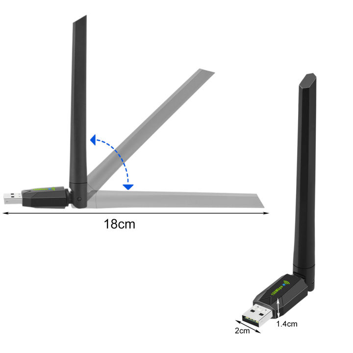 yeqinhuia-ไร้สายติดผนังการ์ดเน็ตเวิร์กความเร็วสูงการ์ดเน็ตเวิร์กไร้สายความเร็วสูง-usb-wi-fi-อะแดปเตอร์สำหรับแล็ปท็อปและเดสก์ท็อป150mbps-การ์ดเน็ตเวิร์กไร้สายภายนอกที่แข็งแกร่งการรับสัญญาณเข้ากันได้