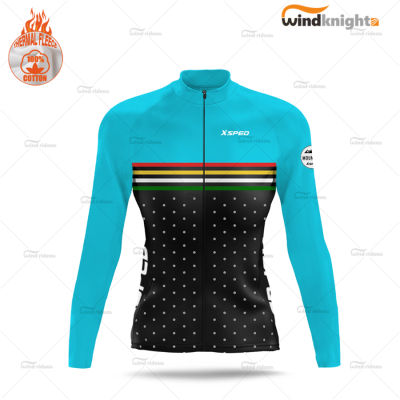 Woman Cycling Jersey Winter Thermal Fleece Long Sleeve Jacket Road Bike Uniform Close-fitting warm Clothing