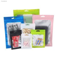 △ 100Pcs Matte Zip Lock Plastic Bags Aluminum Foil Hologram Mylar Food Pouch Small Packing Bag Gift Bag Reclosable Storage Pouches