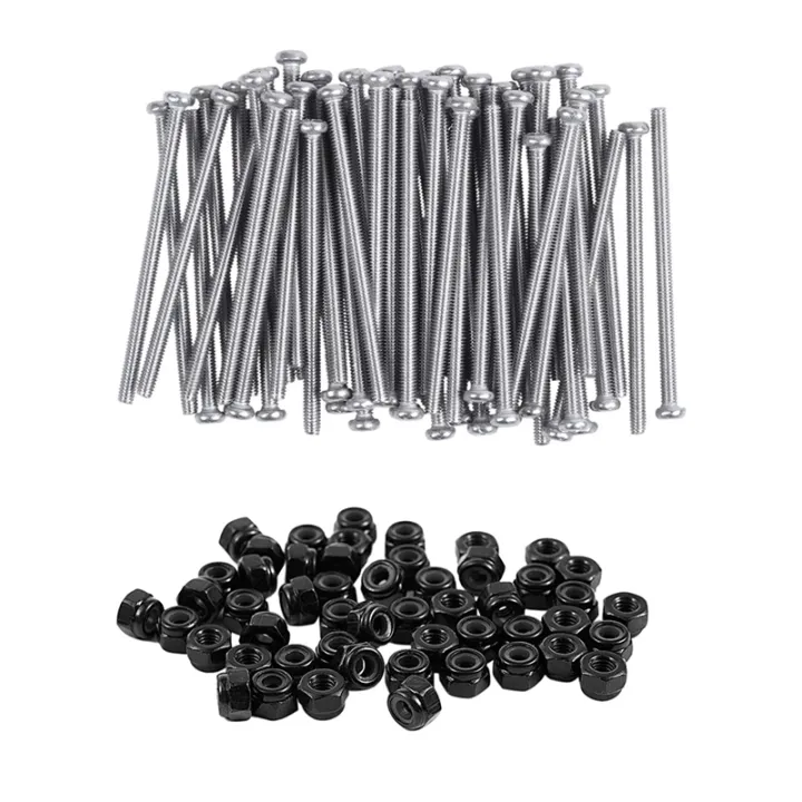 m2-5-x-40mm-phillips-round-head-screws-bolt-60pcs-with-m2-5x0-45mm-zinc