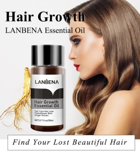 {AMG} LANBENA Hair Growth Essential Oil Preventing Baldness Nourishing ...