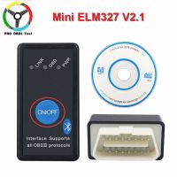 สวิตช์ Elm 327คุณภาพ V2.1 OBD2บลูทูธโปรโตคอล Can-Bus Obdii เครื่องวิเคราะห์มากๆ ELM327 V2.1อุปกรณ์ตรวจสอบรถยนต์