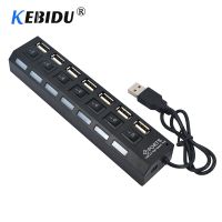 ☢☎ 4/7 Port USB HUB Multi USB 2.0 Splitter 480 Mbps High Speed Converter Adapter with on/off Switch For MacBook PC Notebook