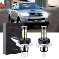 หลอดไฟหน้ารถยนต์ LED T12 6000K สีขาว แบบเปลี่ยน สําหรับ Toyota Hilux 2006 2007 Vigo (1 คู่) เสียบและเล่น