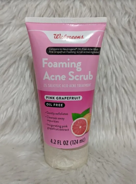 Walgreens Foaming Acne Scrub Pink Grapefruit 124ml EXP 07/2022 Lazada PH
