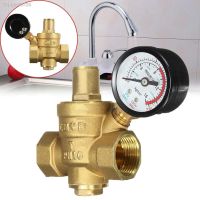 ❀ DN20 3/4 quot; Adjustable Brass Water Pressure Reducing Regulator Valves With Gauge