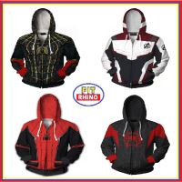 [ FITRHINO] HOODIES Marvel EndGame Zipper superhero baju lelaki lelaki hoodies  spiderman hoodie man men shirt Oversized