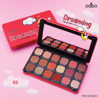 Odbo Dreaming COLLECTION EYESHADOW OD224 เมดอัพคอลเลคชั่น โอดีบีโอ ดรีมมิ่ง คอลเลคชั่น อายแชโดว์ น้องกระต่ายฝันหวาน