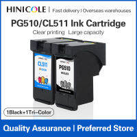 Hinicole ตลับหมึกสำหรับ PG-510 PG 510 511 CL511สำหรับเครื่องพิมพ์ CANON PIXMA IP27000 MP240 MP250 MP280 MP480 MP490