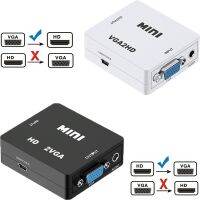 [LUNA electronic accessories] Mini HDMI-Compatible To VGA Converter VGA2HD Video Box Audio Adapter Connector 1080P For Notebook PC HDTV Projector Converter