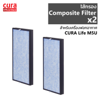 CURA ไส้กรอง Hepa+Carbon Filter สำหรับเครื่องฟอกอากาศ CURA Life M5U จำนวน 2 ชิ้น