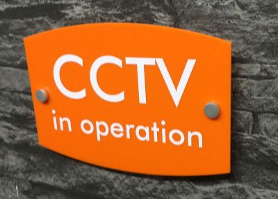 【LZ】✾☌  Customized CCTV in operation Security Sign Waterproof Outdoor Acrylic Many Colors
