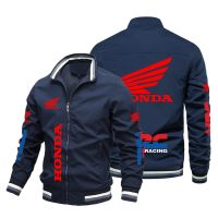 2022 New Fashion Mens Honda Red Wing HRC Racing Jacket Windbreake Motorcycle Biker Jacket Honda Men Clothing Bomber Jacket Coats