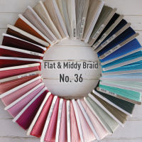 MOMOTARA No. 36 เทปถัก Braid Flat &amp; Middy Braid ขนาด 0.5 CM ยาว 36 หลา