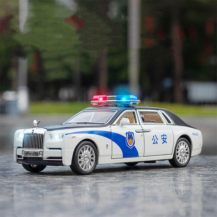 ใหม่1-32-rolls-royce-phantom-รถตำรวจของเล่นเด็กจำลองเสียงและแสง-diecasts-amp-ของเล่นยานพาหนะรุ่นเด็กของขวัญ