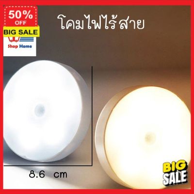 โคมไฟ (ลูกค้าใหม่ลดอีก5%) โคมไฟ Led โคมไฟแต่งบ้าน /Shophomethailand/ LEDไฟเซ็นเซอร์ 8.6cm/ไฟติดห้องนอน ไฟเสียบusb อัตโนมัติในบ้าน แบบชาร์จไฟ โคมไฟตั้งโต๊ะ  โคมไฟอ่านหนังสือ