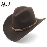 Cappello Da Cowboy Occidentale Cavo In Lana Da Uomo Di 3 Dimensioni Da Donna Con Cintura Alla Moda Gentleman Lady Jazz Cowgirl Toca Sombrero Cap