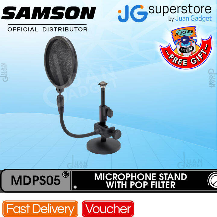 Samson MDPS05 Lightweight Desktop Microphone Stand and Pop Filter with