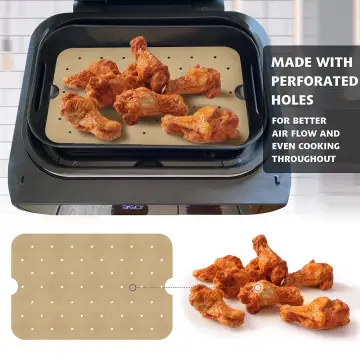 2023 Air Fryer Disposable Paper Liner Dual 100PCS Non-Stick Air Fryer Liners  Rectangle - China Air Fryer Parchment Paper and Non-Stick Baking Paper  price