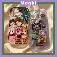 Venki - เข้ากันได้สำหรับ เคส iphone 11 เคสไอโฟน เคสไอโฟน11 Clear Soft TPU กรอบรูปถุงลมนิรภัยเคสโทรศัพท์กันกระแทกป้องกันกล้องการ์ตูนน่ารักเข้ากันได้กับ iPhone 14 13 Pro Max iPhone 12 Pro Max XR XS 7 8