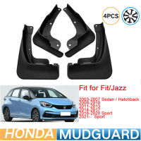 LAIFU 4Pcs ฝาครอบ Mud Guards กันชนสำหรับ Honda FIT JAZZ 2003-2022ด้านหน้าด้านหลัง Mudflaps Splash Guards Mudguard Mud Flap 2003-2022